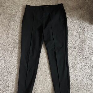Talbots 4 Petite high waist skinny ankle pants Ponte Knit Pants Black pull on
